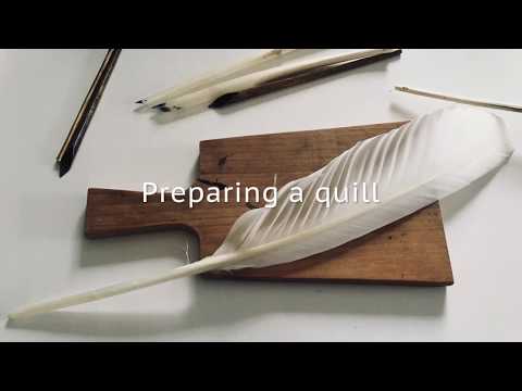 Preparing a quill