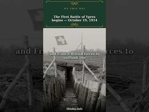 What Happened at the First Battle of Ypres in 1914?