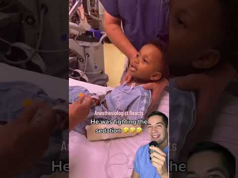 Kid was fighting sedation 🤣 - I think he won…