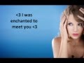 Enchanted Taylor Swift Lyrics 