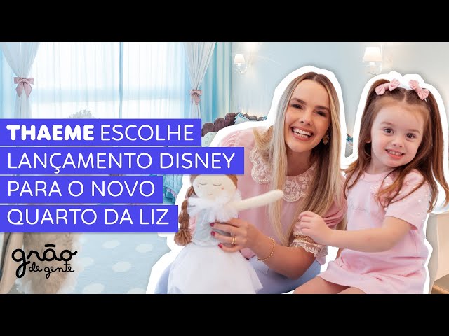 THAEME PRESENTEIA LIZ COM QUARTO INSPIRADO NA PRINCESA CINDERELA