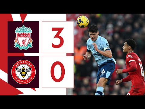 Winning run comes to an end at Anfield | Liverpool 3 Brentford 0 | Premier League Highlights
