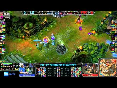 FNC vs LD | Fnatic vs Lemondogs Game 1 | 1st place decider European LCS Playoffs finals | GamesCom