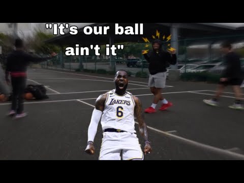 RAINY DAYS BUT THAT DONT MATTER TO HIM! 3v3 FIRST PERSON BASKETBALL🏀!