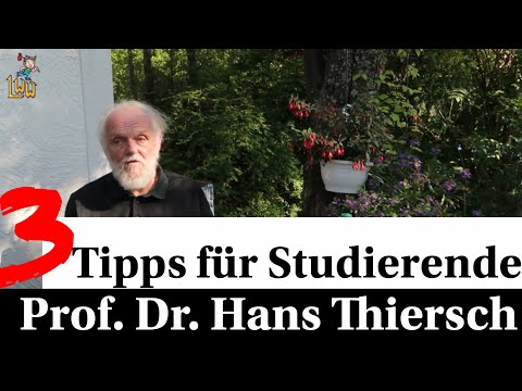 Soziale Arbeit: 3 Tipps für Studierende von Prof. Dr. Hans Thiersch