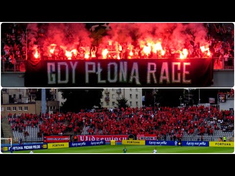 KIBICE: (PP) KKS Kalisz - Widzew Łódź 31.08.2022 TRYBUNY DOPING OPRAWY