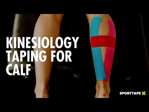 Kinesiology Taping for Calf Pain - How To Strap The Calf Using Kinesiology Tape