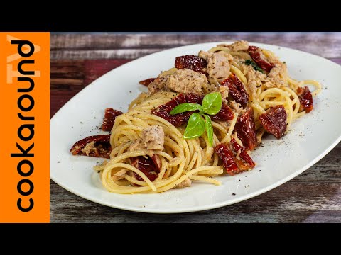 Spaghetti tonno e pomodori secchi