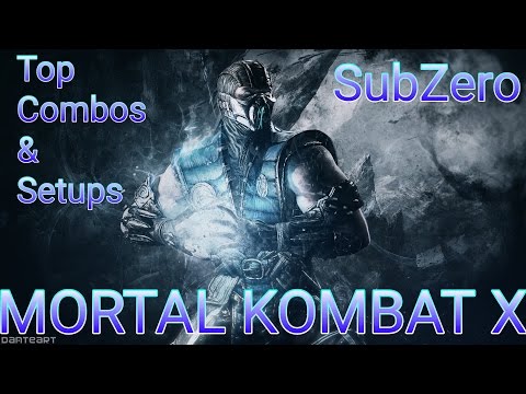 MKX Subzero top combos & setup & defense skills (30%-60%no reset)