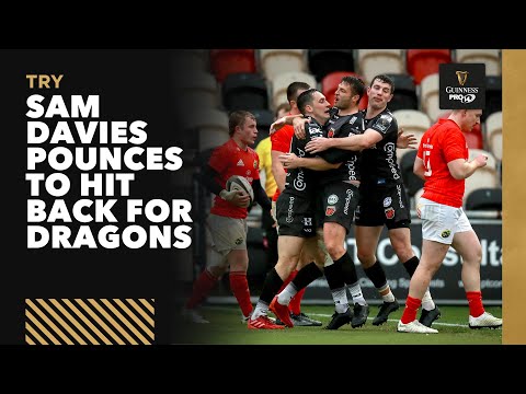 Sam Davies gets one back for Dragons to stay in the game