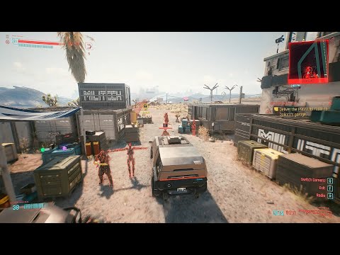 Cyberpunk 2077 Radar Love - Steal Militech Van | Stealth, sort of