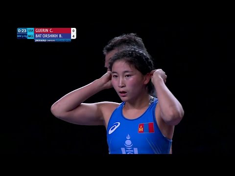 BRONZE WW - 51 kg: B. BAT ORSHIKH (MGL) df. C. GUERIN (USA) by VSU1, 12-2