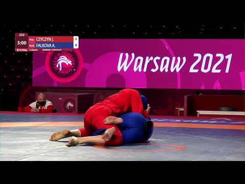 Round 1 Women's GP GI - 90 kg: J. CZYCZYN (POL) v. A. FALKOVA (RUS)