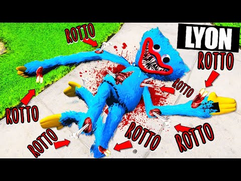ROMPO TUTTE LE OSSA DI HUGGY WUGGY SU GTA5!!