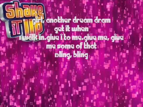 Shake it up Bling bling Windy Wagner Lyrics Onscreen