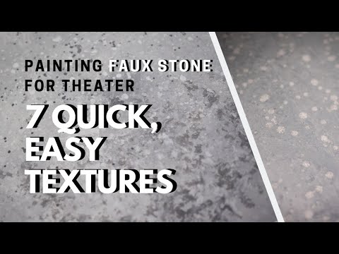 Basic Faux Stone Textures - Scenic Art