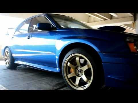 Gold Rota Grid Wheels on my STi