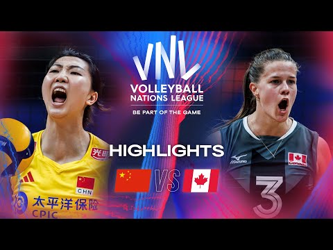 🇨🇳 CHN vs. 🇨🇦 CAN - Highlights | Week 1 | Women's VNL 2024