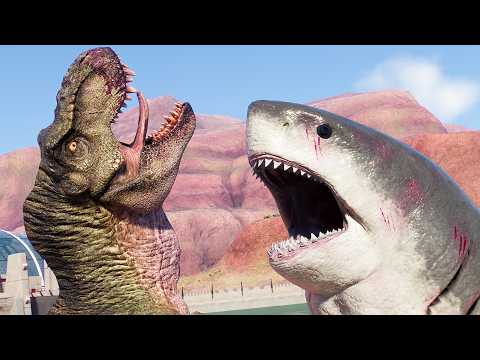 ALL LAND & MARINE DINOSAURS BATTLE ROYALE IN UNITED KINGDOM - Jurassic World Evolution 2