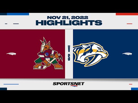 NHL Highlights | Coyotes vs. Predators - November 21, 2022