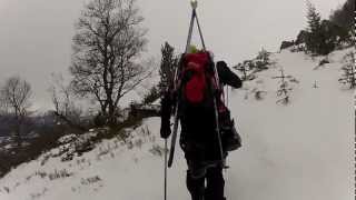 preview picture of video 'GoPro|Telemark and Snowboard|Powder'