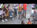 Afición del Valencia CF esperán el inicio del partido ante el Granada CF