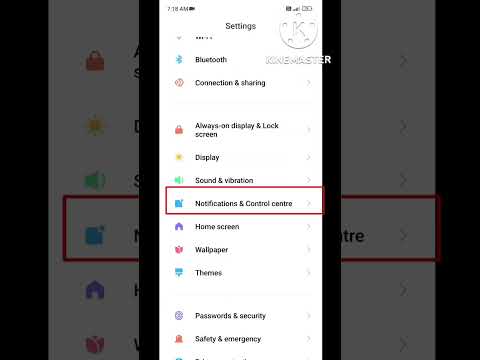How To Notification shade Setting | Redmi note10s Notification shade Setting #shorts #youtubeshorts
