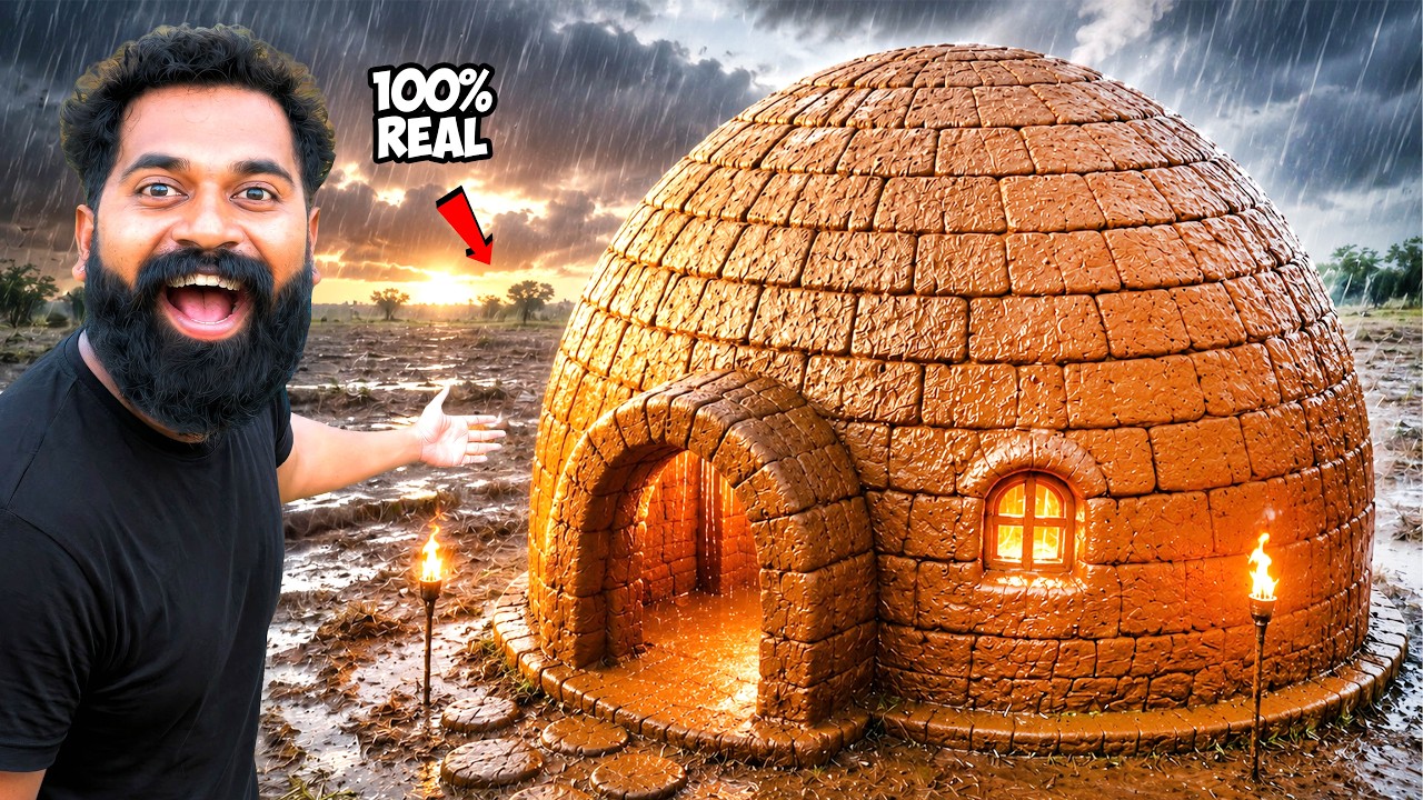 Making a Mud House Near Our Swimming Pool In Our Village! 🏠 | Part 2 | M4 Tech |