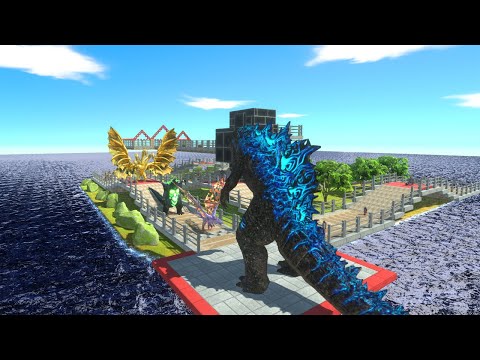 New Godzilla 2021 Death Run in Animal Revolt Battle Simulator!