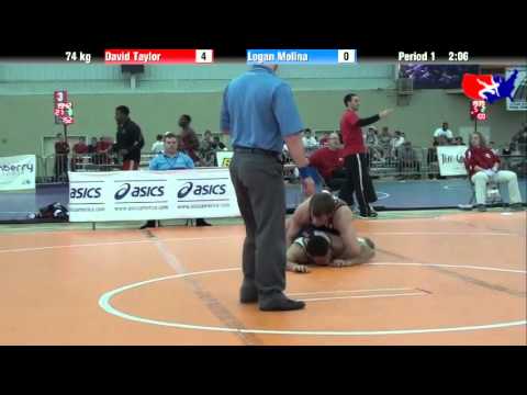 David Taylor vs. Logan Molina at 2013 ASICS University Nationals - FS