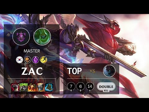 Zac Top vs Maokai - KR Master Patch 10.9