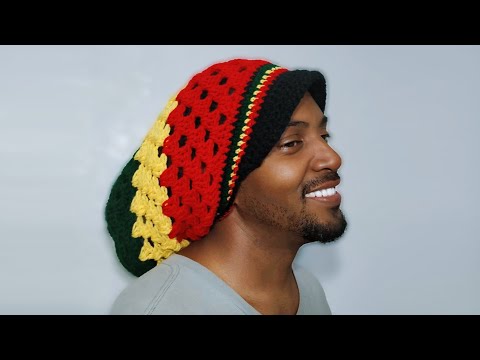 Crochet Rasta Hat With Easy Brim