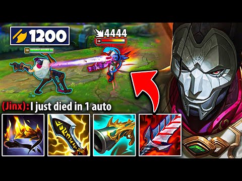 I BROKE THE JHIN ATTACK DAMAGE RECORD! (1200 AD = ONE SHOT AUTOS)