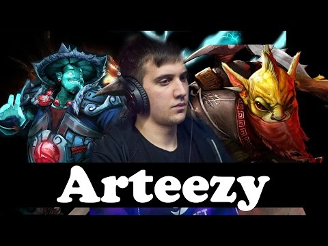 HIGHEST MMR IN THE WORLD STORM SPIRIT AND BOUNTY HUNTER- Arteezy 9000MMR - Dota 2