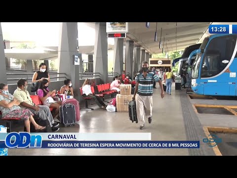 Rodoviária de Teresina espera movimento de cerca de 8 mil pessoas 25 02 2022