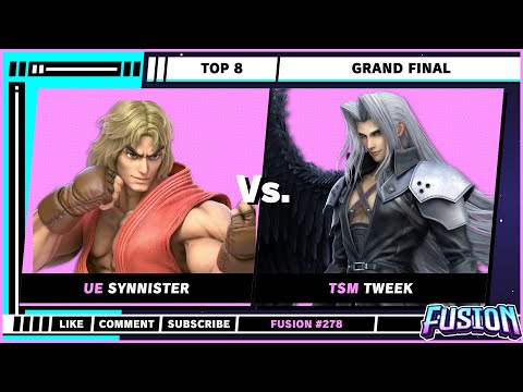 Fusion #278 - Top 8 - Grand Final - Synnister (Ken) VS Tweek (Sephiroth) - SSBU - Ultimate Singles