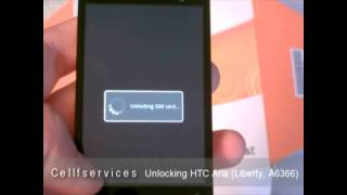 How to Unlock a HTC Aria (Liberty, A6366) with unlock Code -- AT&T, Telus, T-mobile