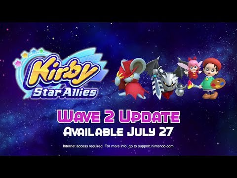Wave Update 2 New characters compilation!!! Kirby Star Allies!!!