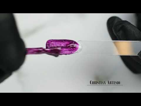 Ημιμόνιμο Βερνίκι Νυχιών Νο 154 Μωβ Glitter Παγιέτα 10ml