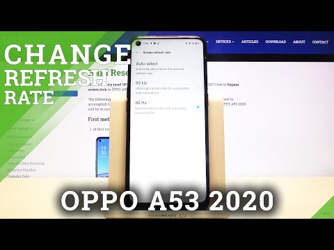 OPPO A53 2020 Refresh Rate - Adjust Display Refresh Rate