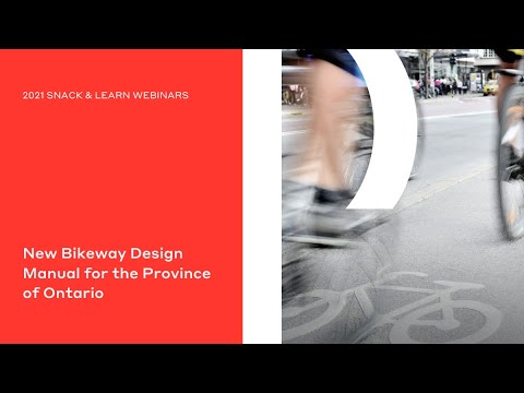 New Bikeway Design Manual for the Province of Ontario (in Canada)