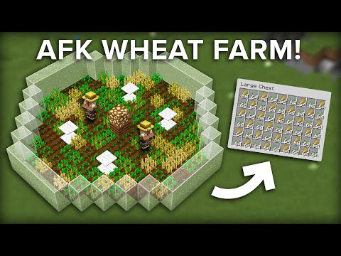 Minecraft Easiest Villager Wheat Farm - 150+ Per Hour