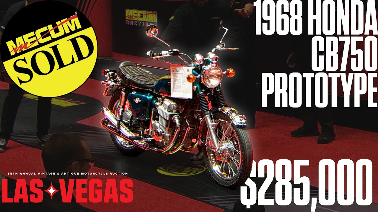 1968 Honda CB750 Prototype Mecum Las Vegas Sale – $313,500 Record Price