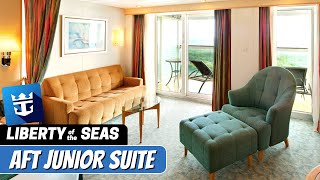Liberty of the Seas | Aft Junior Suite Full Tour & Review 4K | Royal Caribbean Cruise