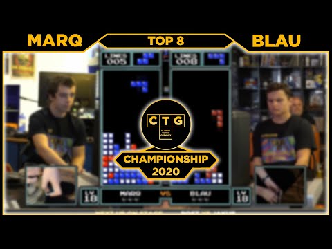 CTGC 2020 - Top 8 (Marq vs. Blauwalbube) - Classic Tetris Germany Championship 2020 - Top 8