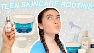 TEENAGE SKINCARE ROUTINE // How I *actually* Cleared My Skin FAST ☆