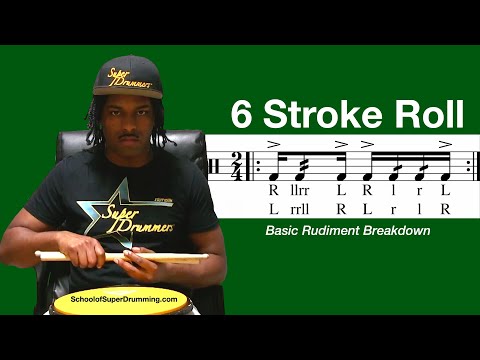 BASIC FOR DRUMMERS | 6 Stroke Roll Breakdown