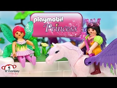 Playmobil Princess Magic Crystal Lake and Royal Children with Pegasus!