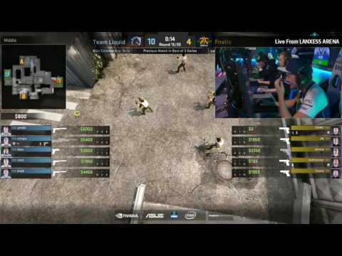 s1mple CRAZY no-scoped AWP Double Kill - Team Liquid vs Fnatic CS:GO ESL One Cologne 2016 Semifinals