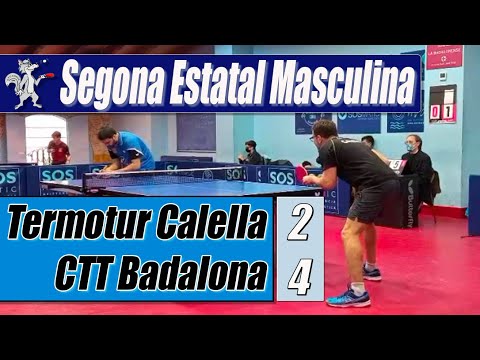 Termotur Calella vs Badalona 2-4 | SDM | Club Tennis Taula Calella
